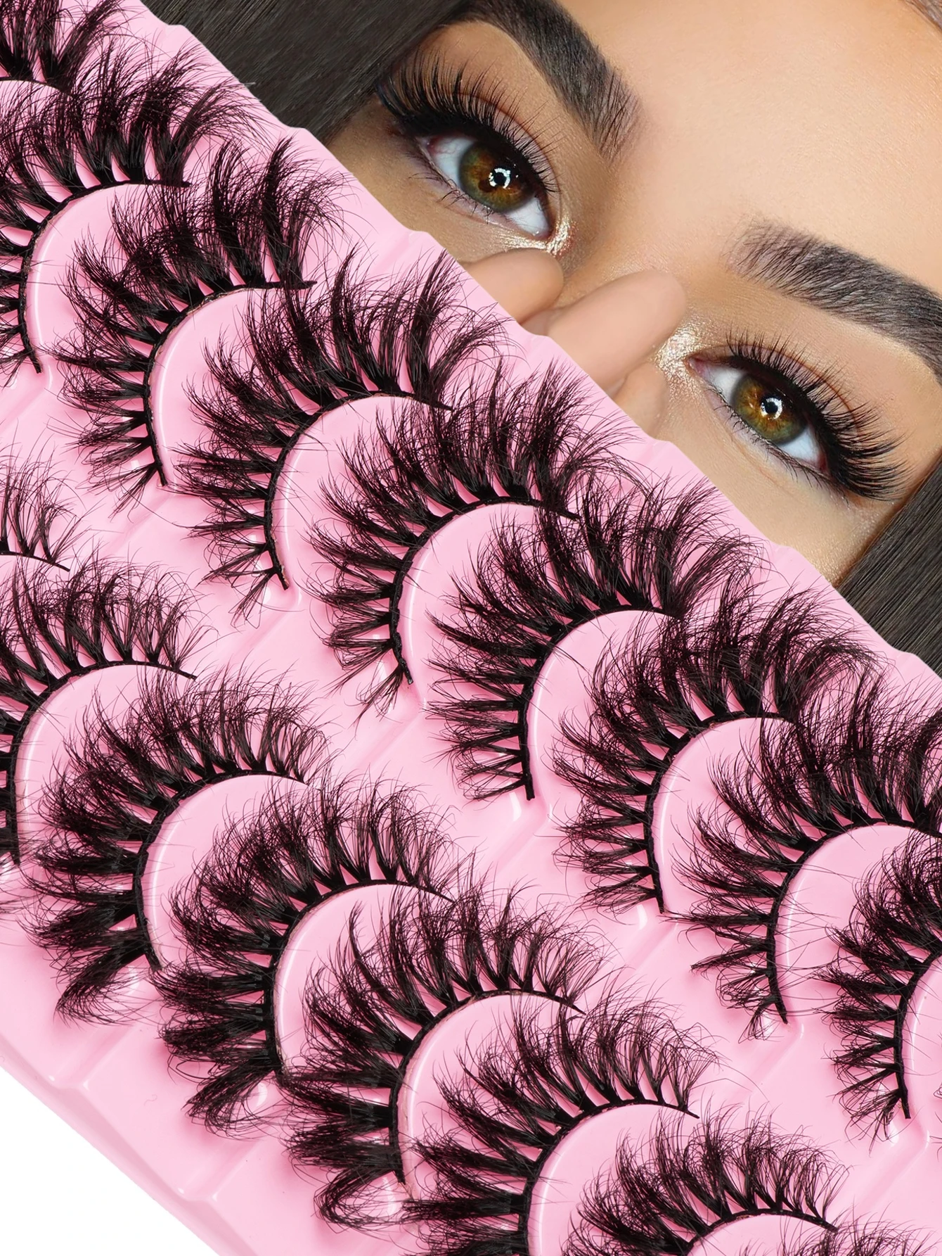 10 Pairs Cat Eye Lashes 8D Fluffy Faux Mink False Lash Soft Wispy Natural Long Eyelash Dramatic Thick Volume Eyelashes Extension
10 Pairs Cat Eye Lashes 8D Fluffy Faux Mink False Lash Soft Wispy Natural Long Eyelash Dramatic Thick Volume Eyelashes Extension