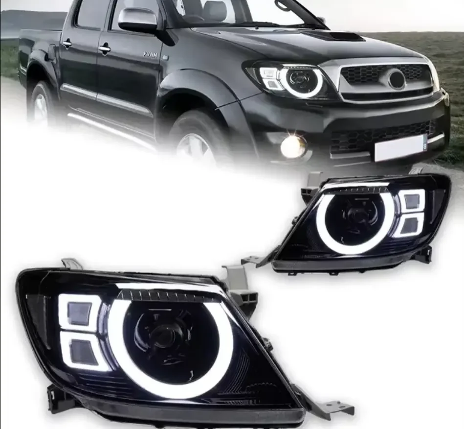 Фара для Toyota Hilux VIGO, светодиодная фара 2007-2011, фары Hilux DRL, указатель поворота, высокие автоаксессуары
Фара для Toyota Hilux VIGO, светодиодная фара 2007-2011, фары Hilux DRL, указатель поворота, высокие автоаксессуары
