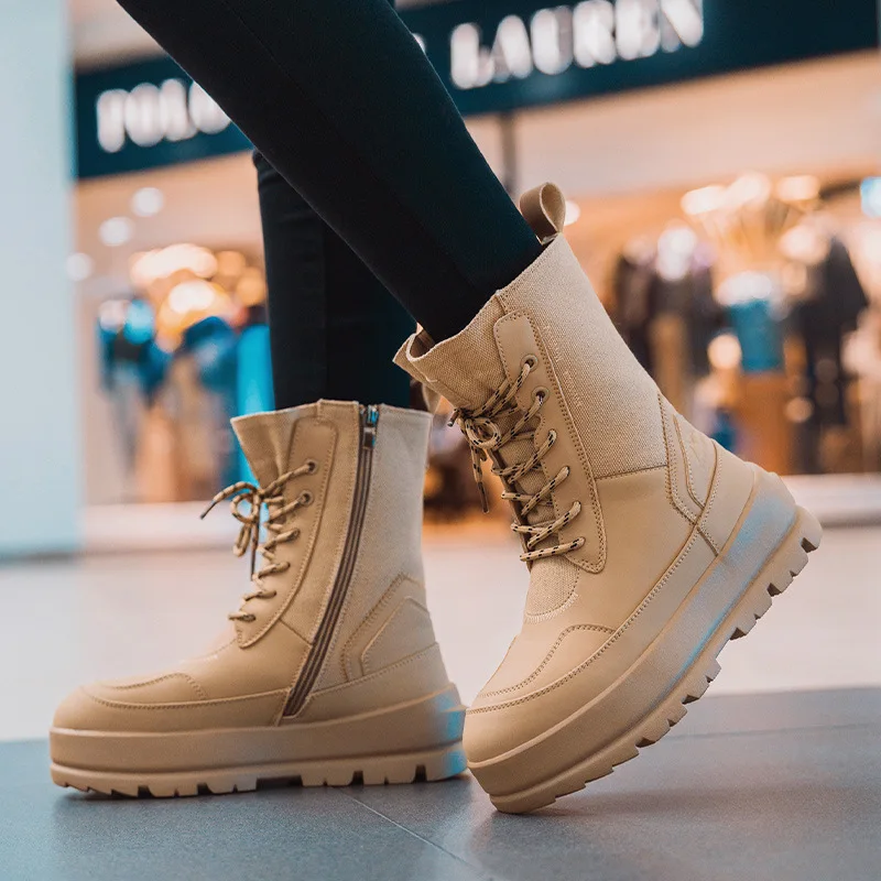 2025Winter Women's Boots Fashion High Top Cotton Shoes Thick Plush Warm Snow Boots for Women Non Slip Platform Boots Botas Mujer
2025Winter Women's Boots Fashion High Top Cotton Shoes Thick Plush Warm Snow Boots for Women Non Slip Platform Boots Botas Mujer