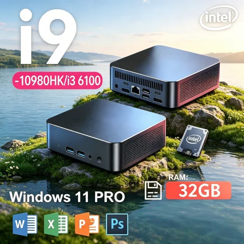 Arcane 2026 Debut Release Mini PC Core I9 10980HK/ I3 6100 Processor Windows 11 Pro 32GB RAM 1TB 2TB SSD WiFi 6 Bluetooth 5.2
Arcane 2026 Debut Release Mini PC Core I9 10980HK/ I3 6100 Processor Windows 11 Pro 32GB RAM 1TB 2TB SSD WiFi 6 Bluetooth 5.2