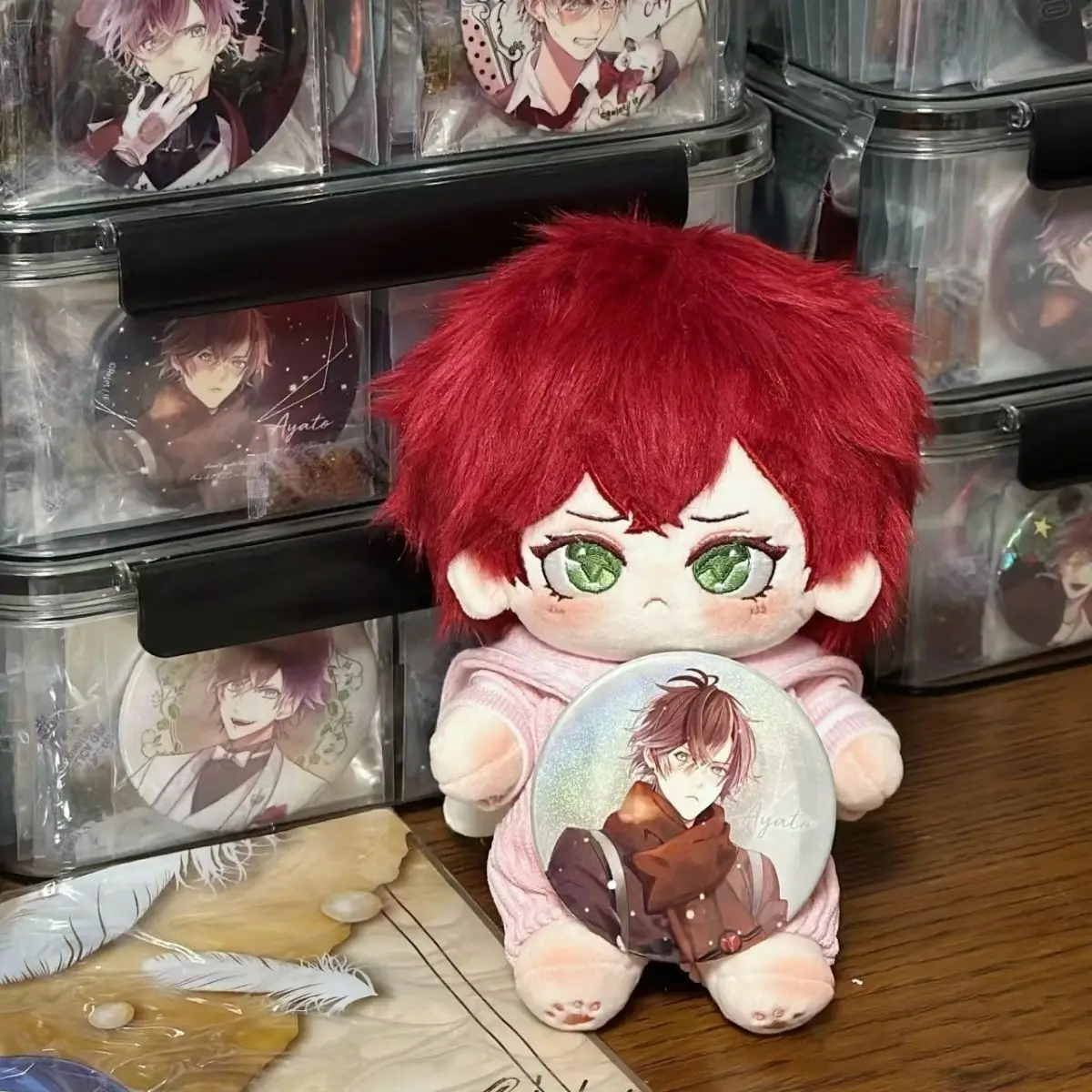 Мягкая 20 см аниме Diabolik Lovers Sakamaki Ayato, мультяшная плюшевая кукла со скелетом, нарядные игрушки для детей, подарок на день рождения
Мягкая 20 см аниме Diabolik Lovers Sakamaki Ayato, мультяшная плюшевая кукла со скелетом, нарядные игрушки для детей, подарок на день рождения