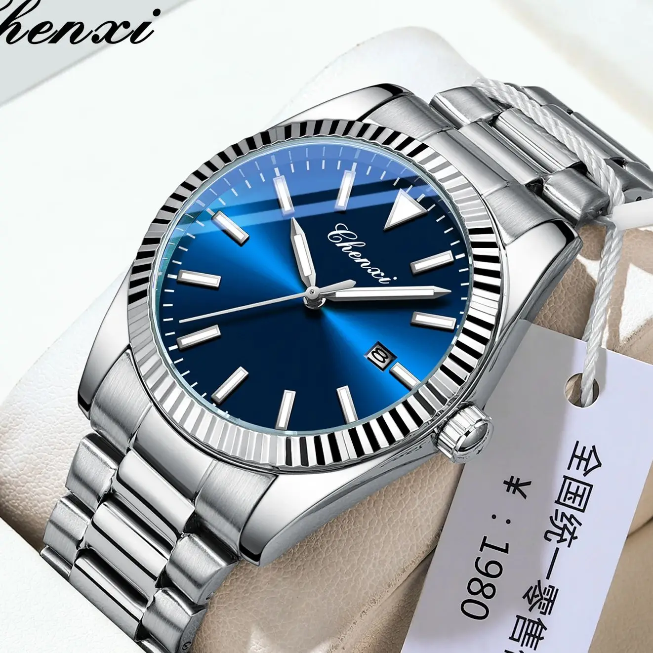 CHENXI повседневные кварцевые мужские часы с ремешком из нержавеющей стали, ночник, календарь, водонепроницаемые, подарочные мужские часы высокого качества, Reloj
CHENXI повседневные кварцевые мужские часы с ремешком из нержавеющей стали, ночник, календарь, водонепроницаемые, подарочные мужские часы высокого качества, Reloj