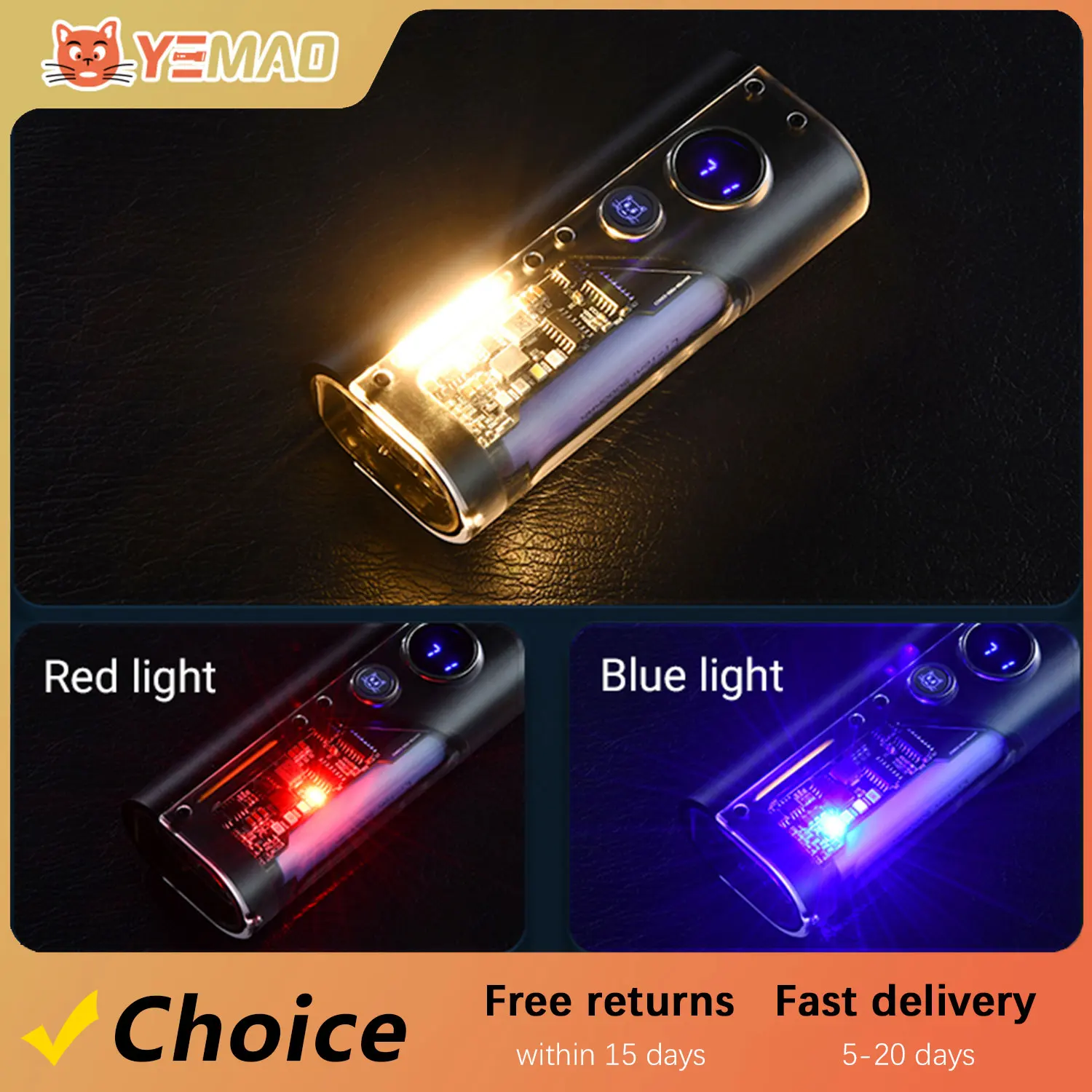 YEMAO B200 12000mAh Power Bank Light - 3000LM USB Rechargeable LED Flashlight for Camping, Hiking & Emergency
YEMAO B200 12000mAh Power Bank Light - 3000LM USB Rechargeable LED Flashlight for Camping, Hiking & Emergency