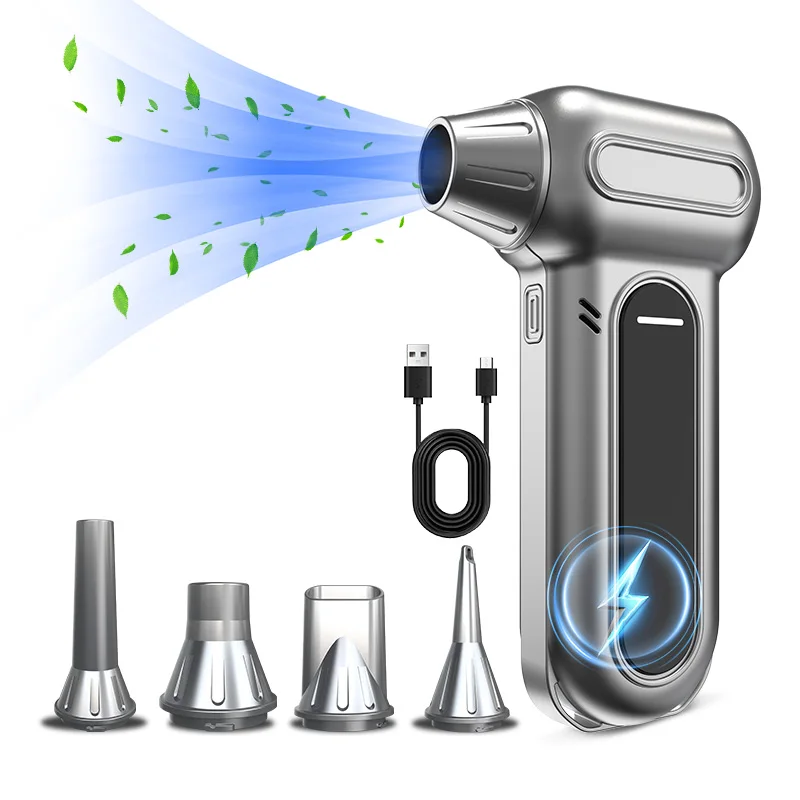 130000RPM Portable Compressed Air Electric Duster with 4 Speed Adjustment LED Light Cordless Handheld Air Blower for Cleaning
130000RPM Portable Compressed Air Electric Duster with 4 Speed Adjustment LED Light Cordless Handheld Air Blower for Cleaning
