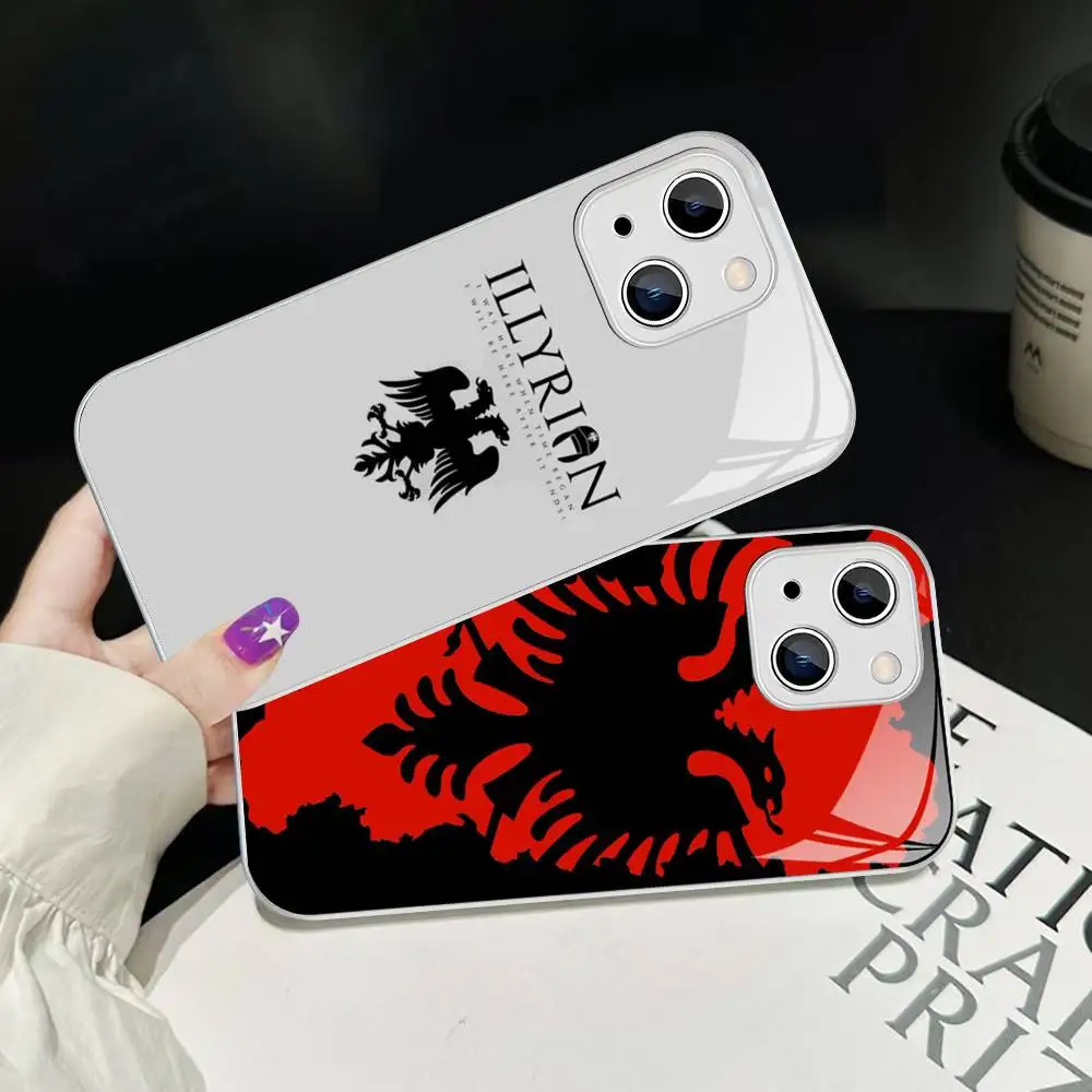 Albanian Flag Map For IPhone 14 13 12 Mini 11 Pro XS Max X XR 14 Plus Tempered Glass Cover
Albanian Flag Map For IPhone 14 13 12 Mini 11 Pro XS Max X XR 14 Plus Tempered Glass Cover