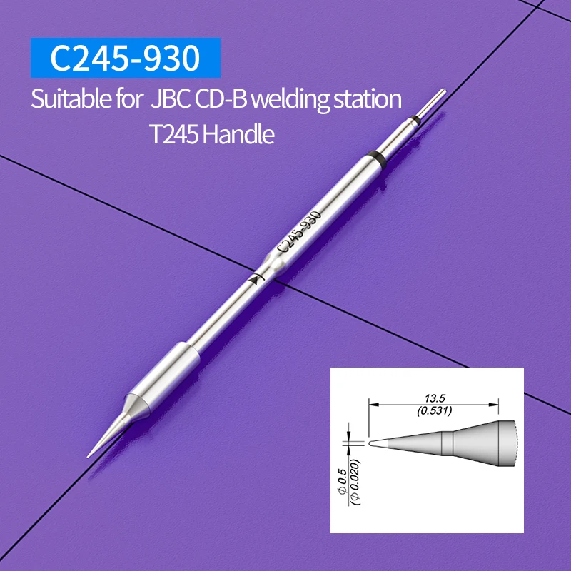 Universal C245 Soldering Iron Tips C245-001/030/032/036/041/107/930/933/937/943 Compatible JBC T245 Soldering Station Handle
Universal C245 Soldering Iron Tips C245-001/030/032/036/041/107/930/933/937/943 Compatible JBC T245 Soldering Station Handle