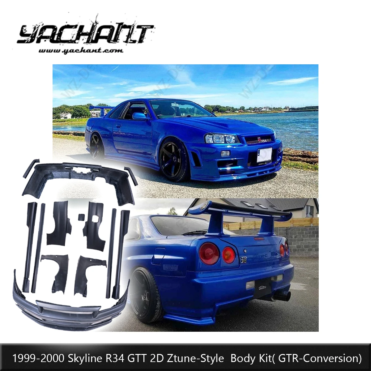 Carbon Fiber Face Ztune Style Body Kit Fit For 1999-2002 Skyline R34 GTT 2D GTR Conversion Aero Set
Carbon Fiber Face Ztune Style Body Kit Fit For 1999-2002 Skyline R34 GTT 2D GTR Conversion Aero Set