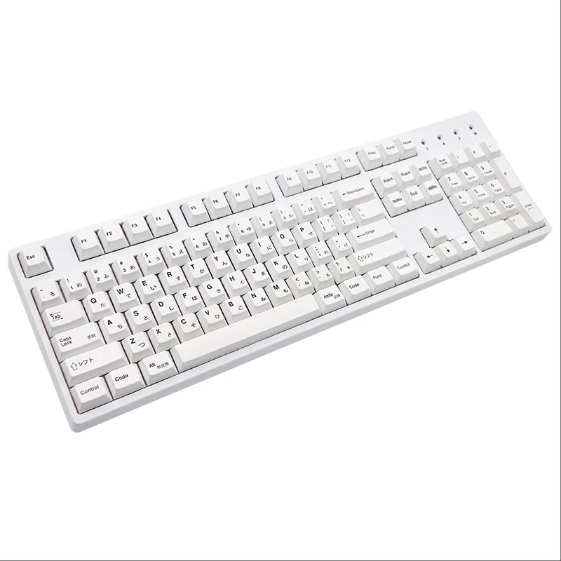 PBT Original Highly Simple White Japanese Character Keycaps Hot Sublimation Full Set of 135 Keys
PBT Original Highly Simple White Japanese Character Keycaps Hot Sublimation Full Set of 135 Keys