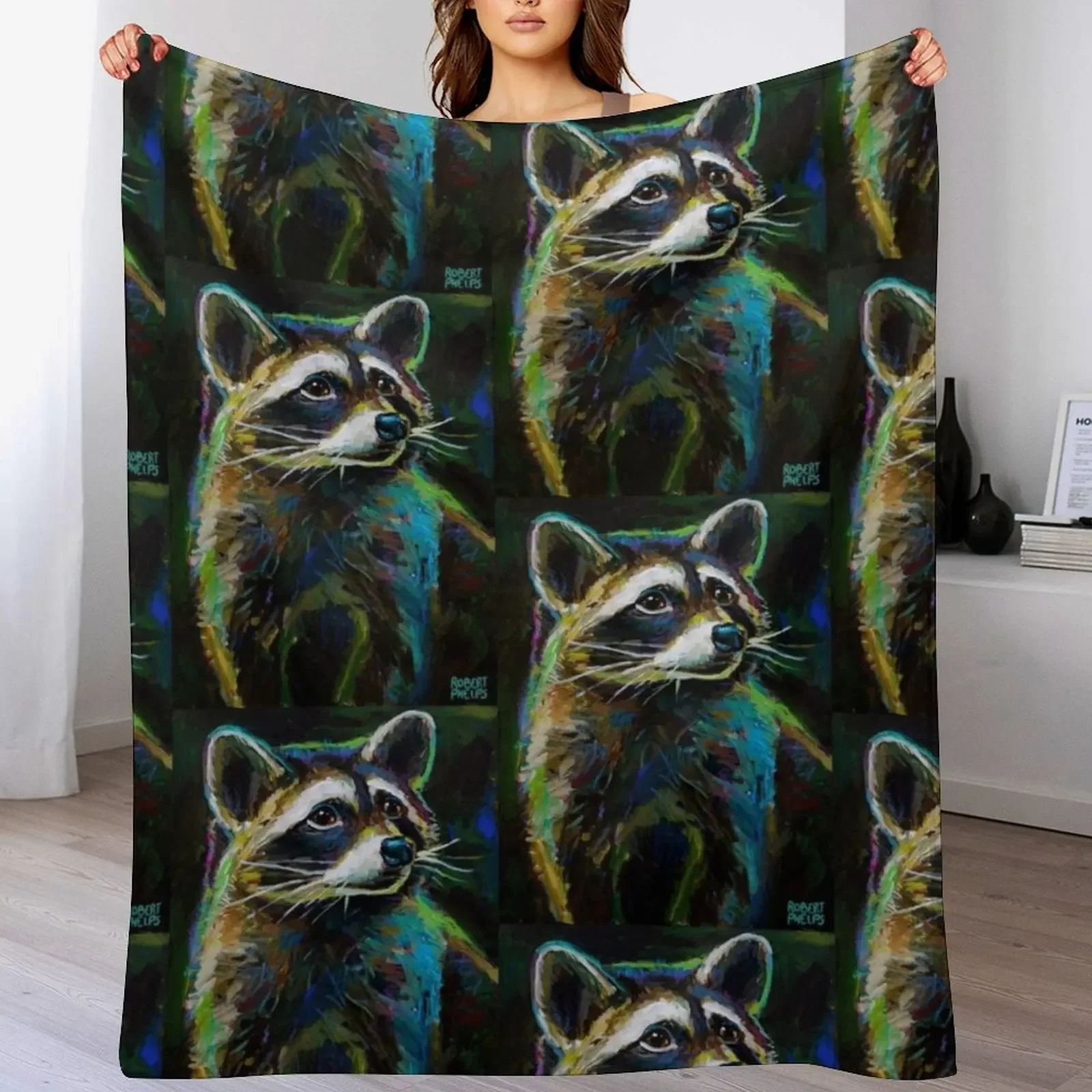 Colorful Raccoon Painting Throw Blanket Soft Plush Blanket as Housewarming Gift
Colorful Raccoon Painting Throw Blanket Soft Plush Blanket as Housewarming Gift