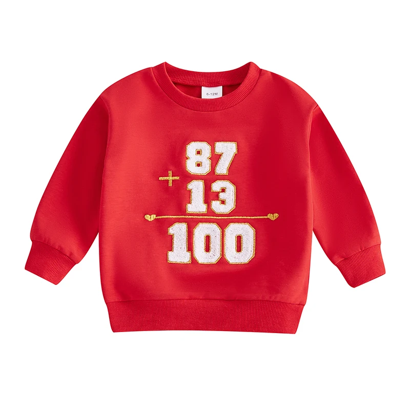 Kids Girl Boy Sweatshirt Number Embroidery Long Sleeve Pullovers Autumn Tops for Toddler Cute Fall Clothes Outfit
Kids Girl Boy Sweatshirt Number Embroidery Long Sleeve Pullovers Autumn Tops for Toddler Cute Fall Clothes Outfit