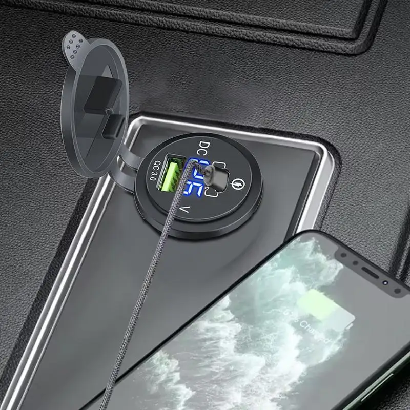 Автомобильный адаптер, автомобильное зарядное устройство, адаптер Pd/Qc с вольтметром, портативная розетка для грузовика, путешествий, авто, кемпинга, дорожного путешествия, автомобильной промышленности
Автомобильный адаптер, автомобильное зарядное устройство, адаптер Pd/Qc с вольтметром, портативная розетка для грузовика, путешествий, авто, кемпинга, дорожного путешествия, автомобильной промышленности