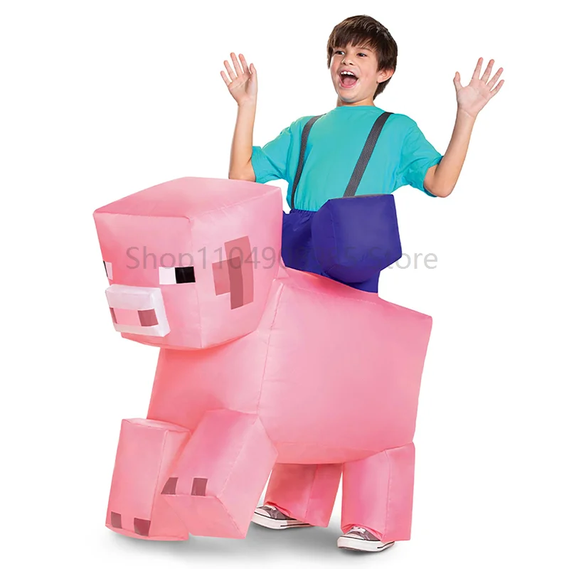 Unisex Funny Girl Animal Blow Up Halloween Fancy Dress Up Boy Ride-On Inflatable Pink Pig Children Costume
Unisex Funny Girl Animal Blow Up Halloween Fancy Dress Up Boy Ride-On Inflatable Pink Pig Children Costume