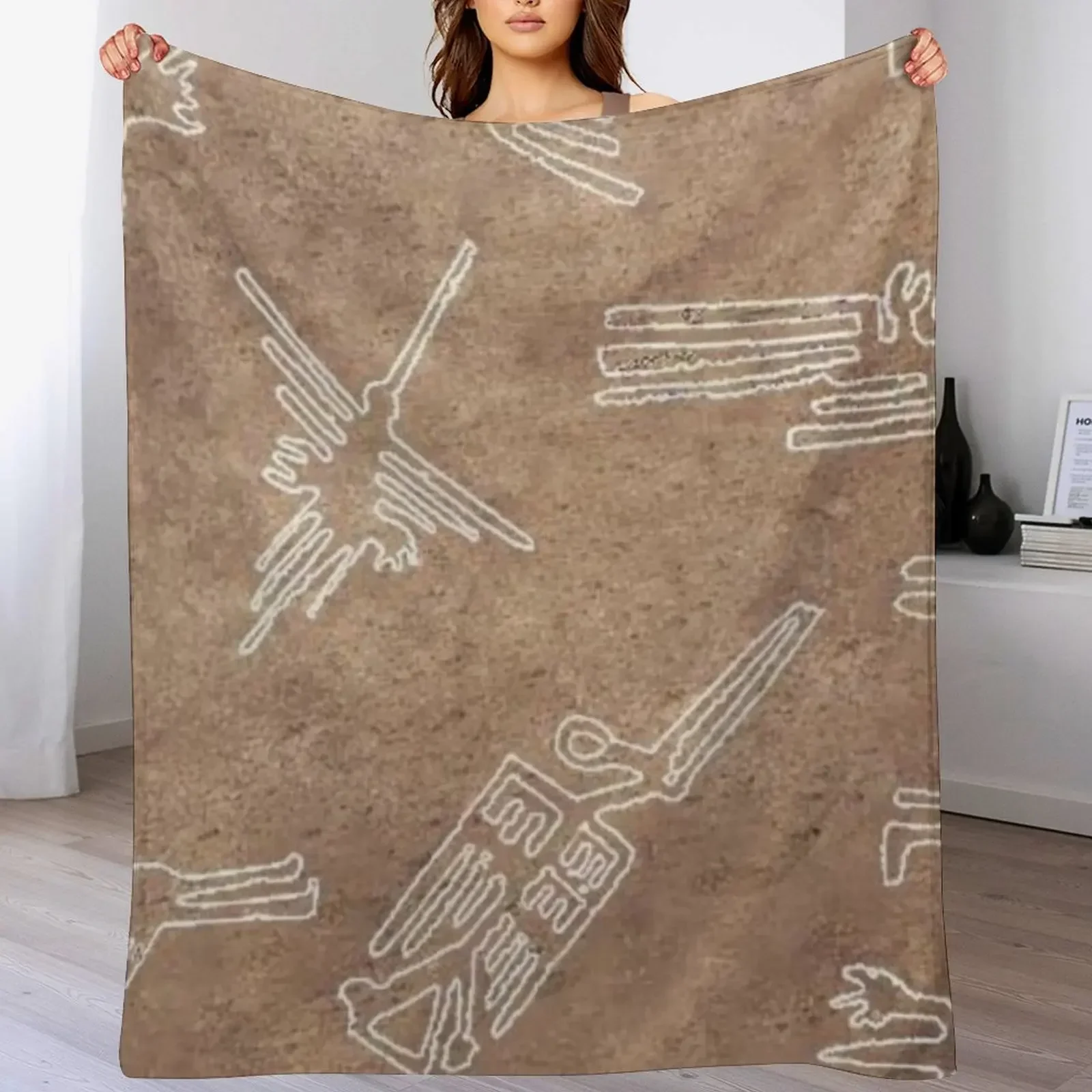 Nazca Lines Pattern Throw Blanket Warm Flannel Blanket for Couch Chair Bedroom
Nazca Lines Pattern Throw Blanket Warm Flannel Blanket for Couch Chair Bedroom
