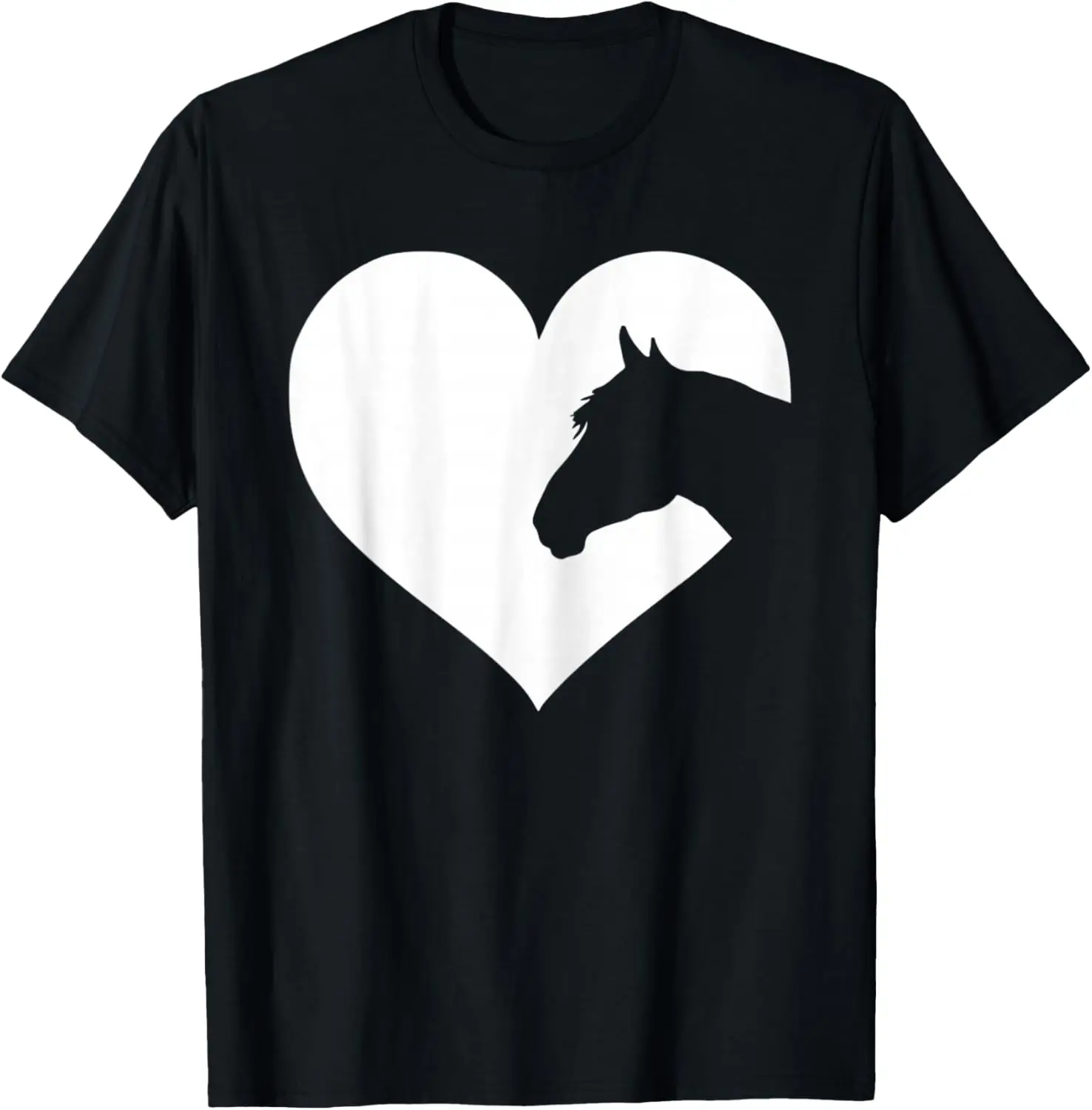 Повседневная хлопковая футболка с рисунком и силуэтом лошади и сердца для женщин с короткими рукавами
Повседневная хлопковая футболка с рисунком и силуэтом лошади и сердца для женщин с короткими рукавами