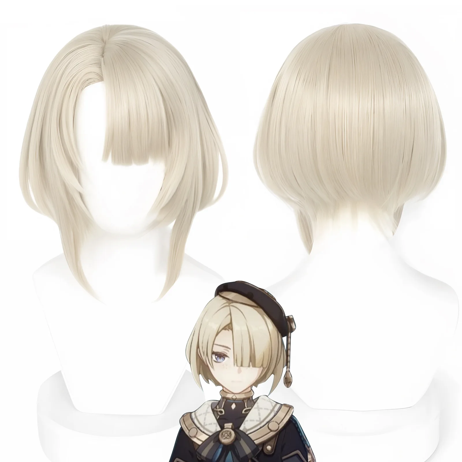 Anime Genshin Impact Freminet Cosplay Wigs Headwear 32cm Long Simulation Scalp Thick Mixed Puffy Silk Long Hair Wigs
Anime Genshin Impact Freminet Cosplay Wigs Headwear 32cm Long Simulation Scalp Thick Mixed Puffy Silk Long Hair Wigs