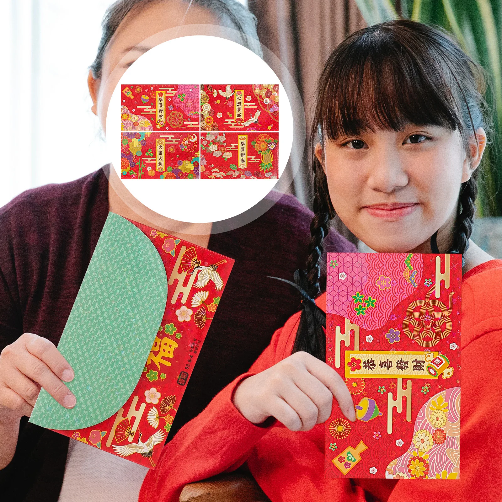 12Pcs Chinese New Year Horizontal Red Envelopes Paper Luck Money Pouches for Spring Festival Birthday Wedding Celebration
12Pcs Chinese New Year Horizontal Red Envelopes Paper Luck Money Pouches for Spring Festival Birthday Wedding Celebration
