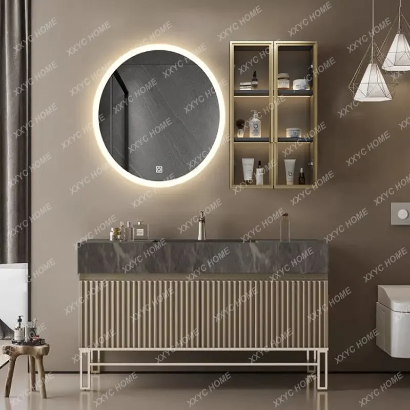 Bathroom Cabinet Combination Modern Minimalist Washstand Pool Wash Basin Bathroom Cabinet Washbasin Cabinet
Bathroom Cabinet Combination Modern Minimalist Washstand Pool Wash Basin Bathroom Cabinet Washbasin Cabinet