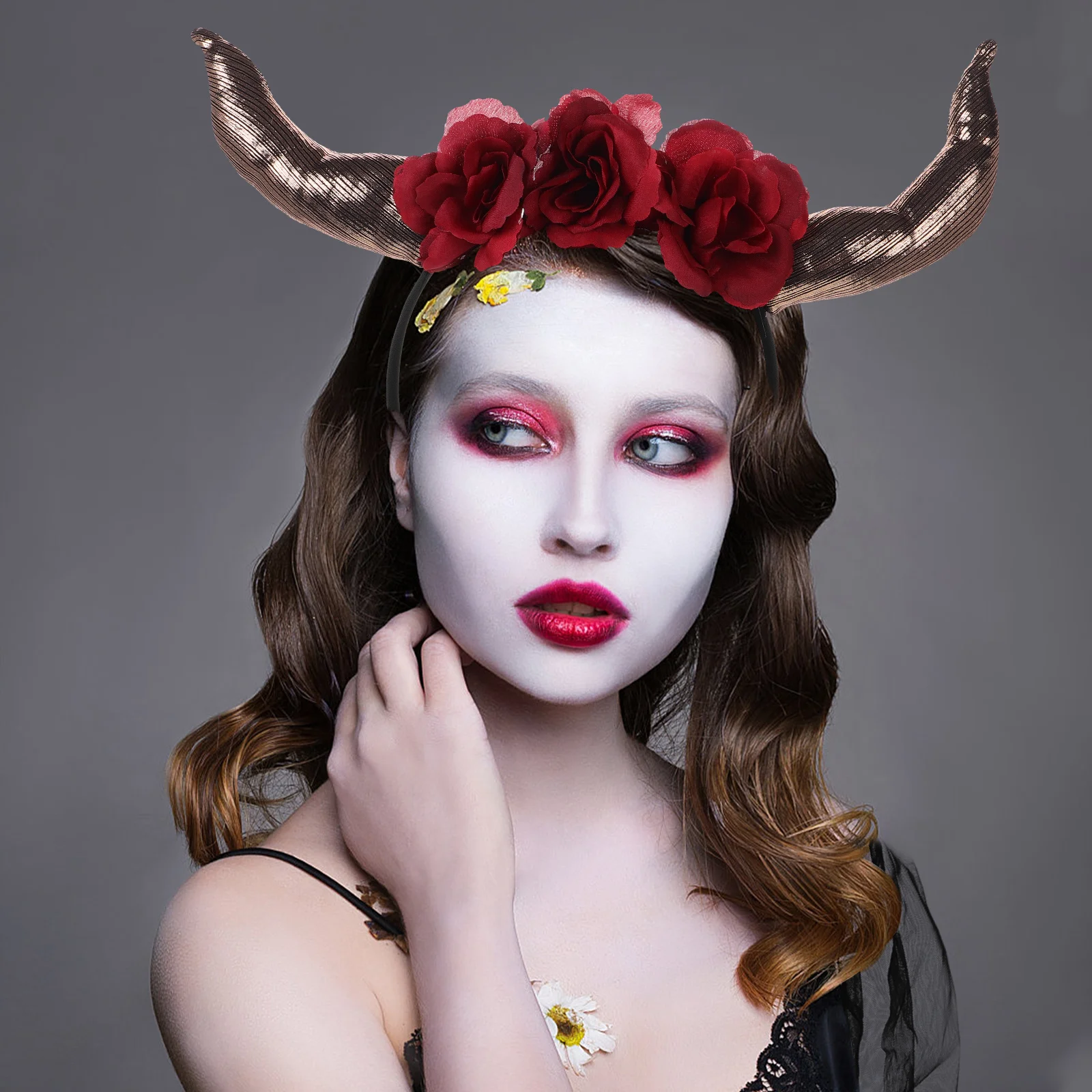 Demon Horn Headband Halloween Costume Accessory Unique Design Scary Skull Mask Cosplay Party Themed Events Decorative Headwear
Demon Horn Headband Halloween Costume Accessory Unique Design Scary Skull Mask Cosplay Party Themed Events Decorative Headwear