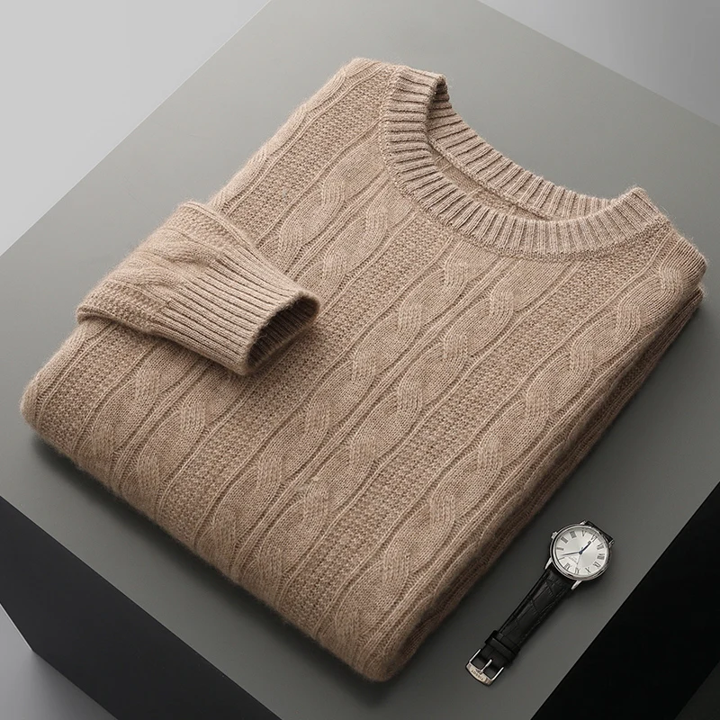 Autumn and winter new 100% Merino wool cashmere sweater men's round neck knitted pullover business casual knitted clothing top
Autumn and winter new 100% Merino wool cashmere sweater men's round neck knitted pullover business casual knitted clothing top