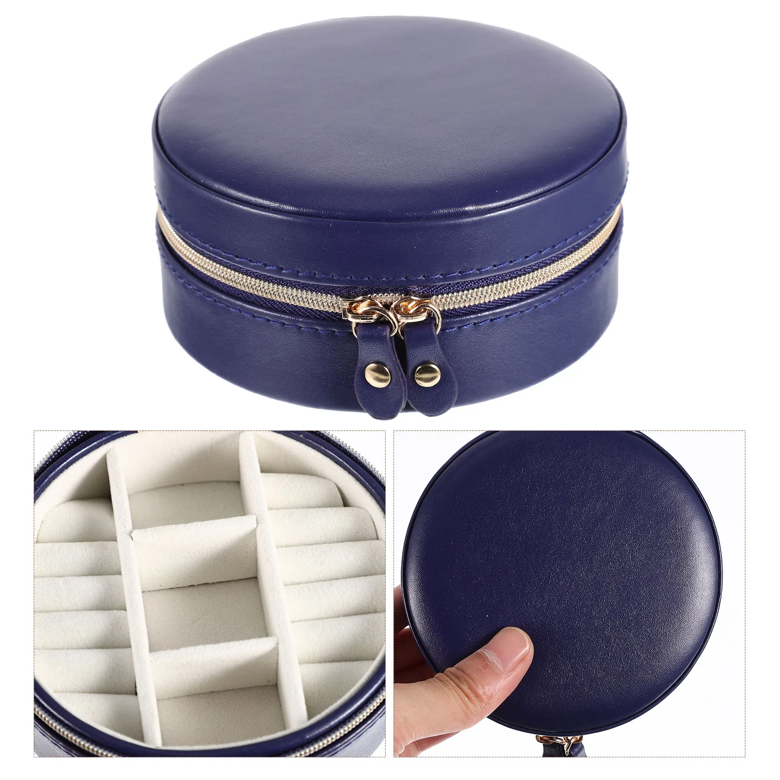 Jewelry Box Pu Round Travel Case 10 Slots 3 Compartments Portable Storage For Rings Earrings Necklaces Women Girls
Jewelry Box Pu Round Travel Case 10 Slots 3 Compartments Portable Storage For Rings Earrings Necklaces Women Girls