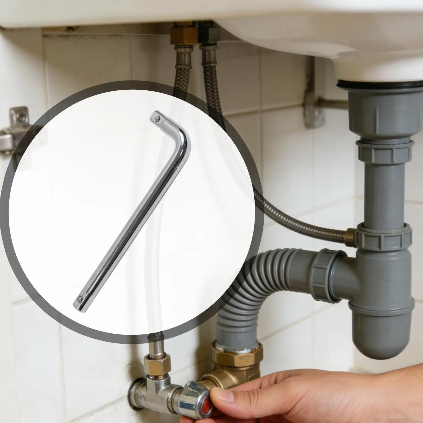 Connection Rod for Faucet Angle Valve Key Wrench Maintenance Repair for Water Spigots
Connection Rod for Faucet Angle Valve Key Wrench Maintenance Repair for Water Spigots