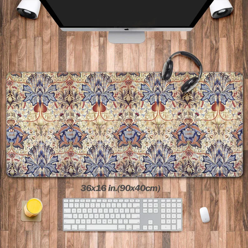 Large Acanthus Embroidered Panel Desk Mat, Extended Botanical Mouse Pad, Full Desk Mouse Pad, XXL Floral Desk Pad, Gift for Mom
Large Acanthus Embroidered Panel Desk Mat, Extended Botanical Mouse Pad, Full Desk Mouse Pad, XXL Floral Desk Pad, Gift for Mom