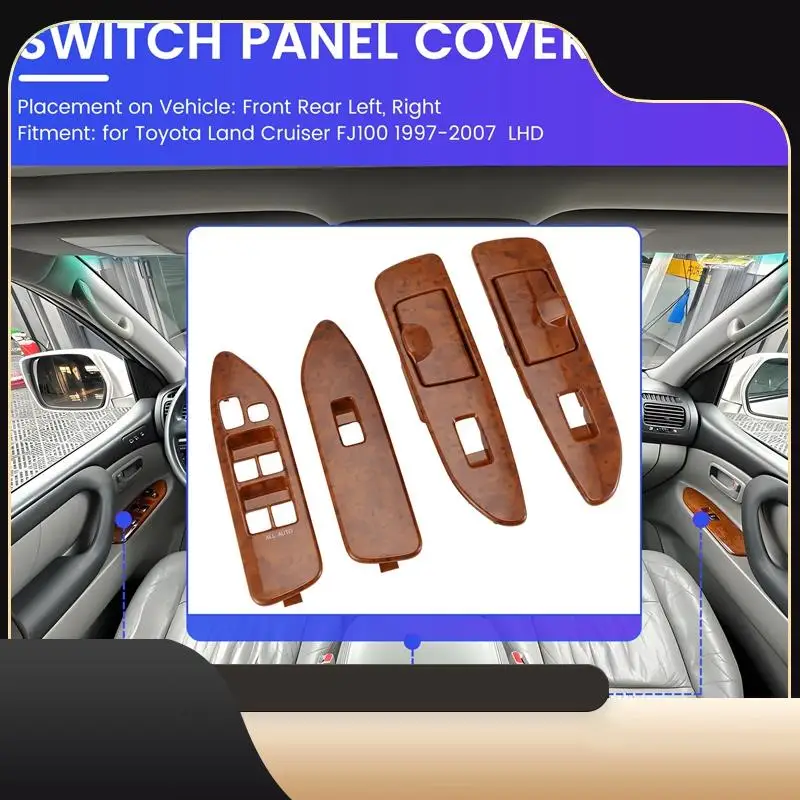 A13Z-4Pcs/Set Car Window Glass Lift Switch Panel For Toyota Land Cruiser FJ100 1997-2007 Door Window Regulator Cover LHD
A13Z-4Pcs/Set Car Window Glass Lift Switch Panel For Toyota Land Cruiser FJ100 1997-2007 Door Window Regulator Cover LHD