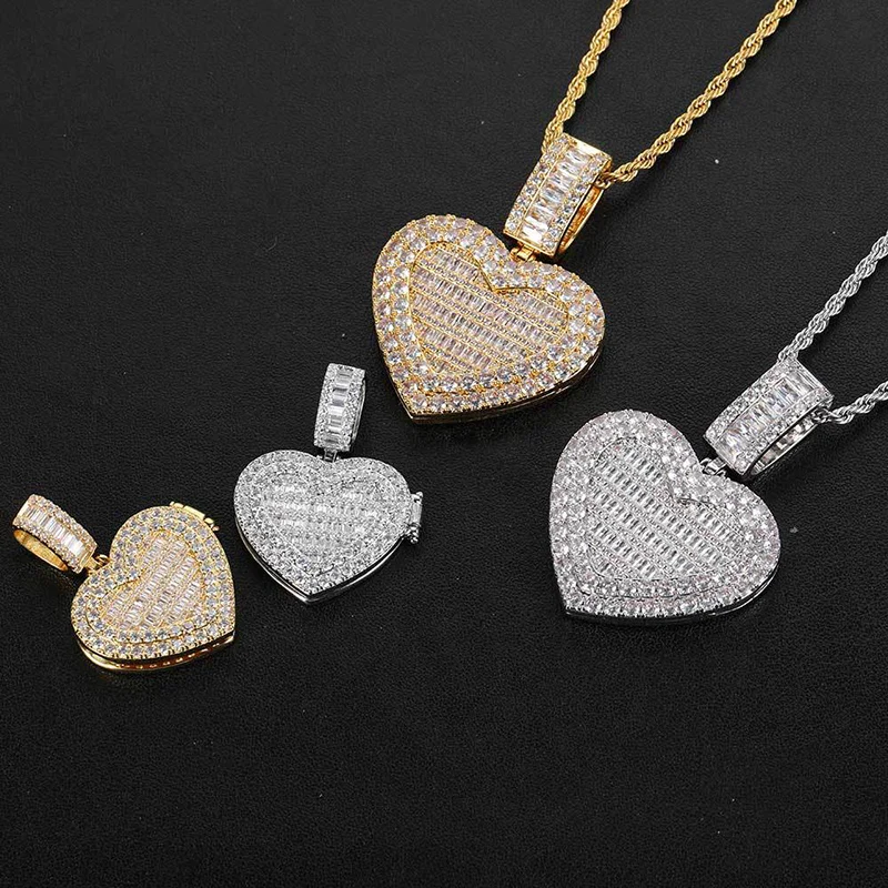 Custom Photo Frame Memory Medallions Solid Heart Pendants Necklace for Men Women Lovers Bling Iced Out Hip Hop Rapper Jewelry
Custom Photo Frame Memory Medallions Solid Heart Pendants Necklace for Men Women Lovers Bling Iced Out Hip Hop Rapper Jewelry