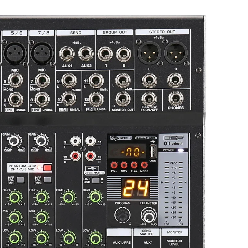 RT-12/16 Channel Professional Mixer With USB Bluetooth DSP Effect Digital Reverb Effect Stage Speech Performance Meeting
RT-12/16 Channel Professional Mixer With USB Bluetooth DSP Effect Digital Reverb Effect Stage Speech Performance Meeting