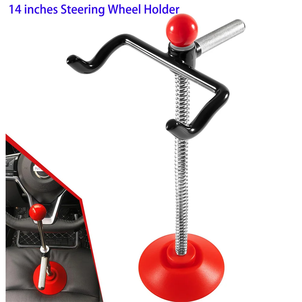 14 Inches Steering Wheel Holder Alignment Adjustable Car Steering Alignment Tool for Most SUVs Truck/Buses/Vans 6.1-inch Width
14 Inches Steering Wheel Holder Alignment Adjustable Car Steering Alignment Tool for Most SUVs Truck/Buses/Vans 6.1-inch Width
