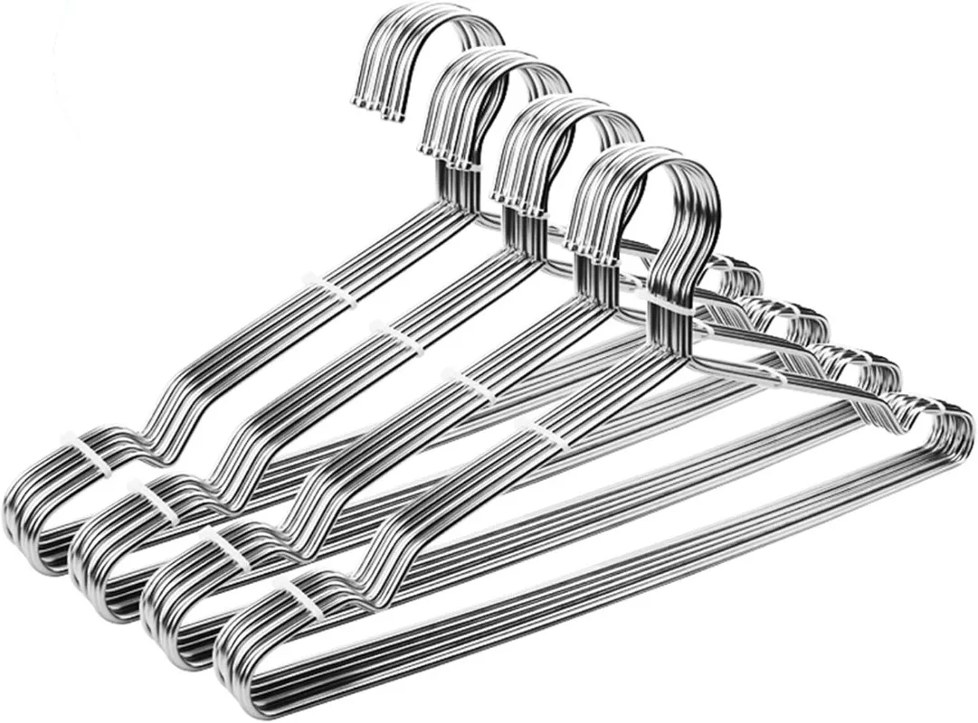 40 Pack Heavy Duty Metal Hangers, Non-Slip, Ultra Thin, Space-Saving Clothes Hangers
40 Pack Heavy Duty Metal Hangers, Non-Slip, Ultra Thin, Space-Saving Clothes Hangers