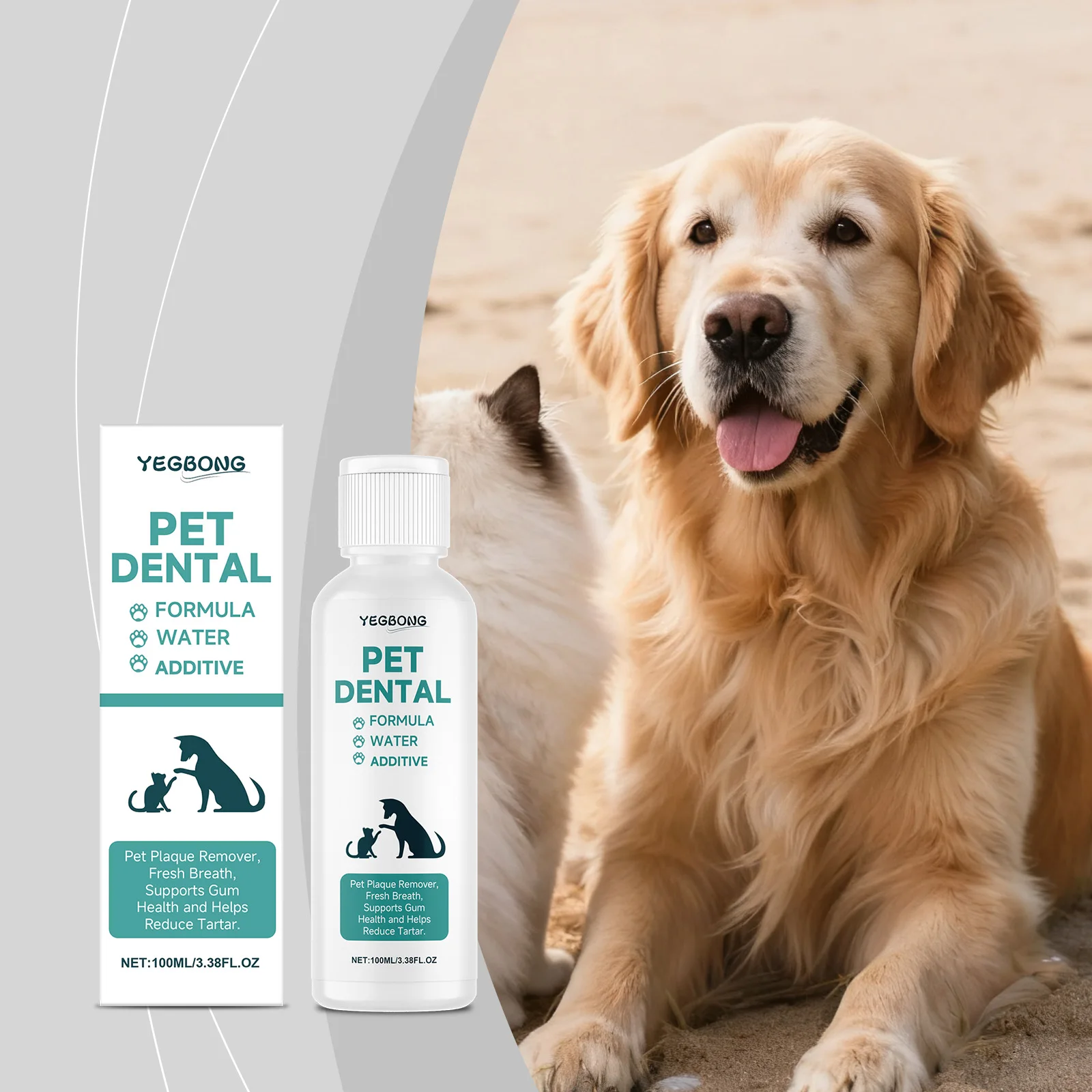 Pet Oral Hygiene Care Liquid - Freshens Breath Cleans Tartar Reduces Tooth Yellowing Removes Plaque Supports Dental Health
Pet Oral Hygiene Care Liquid - Freshens Breath Cleans Tartar Reduces Tooth Yellowing Removes Plaque Supports Dental Health