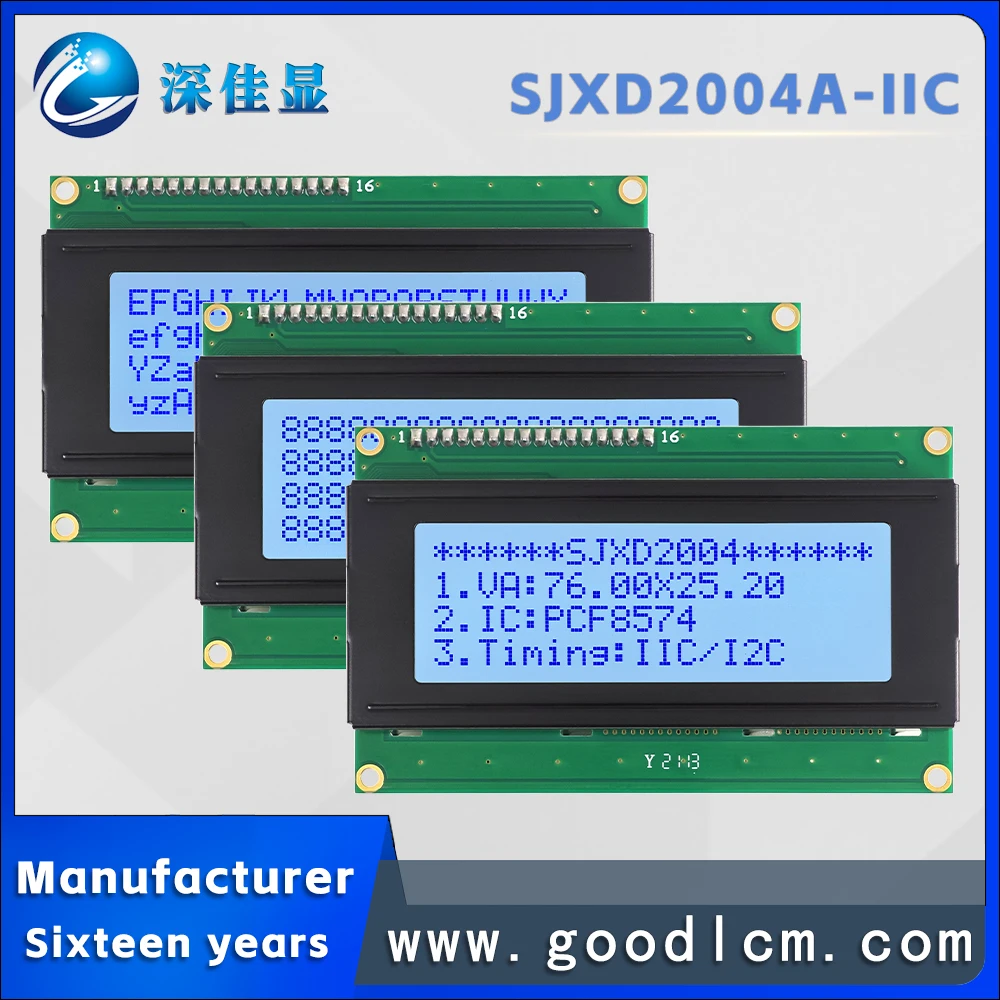Оптовая продажа от производителя IIC/I2C ЖК-экран 20*4 матричный экран SJXD2004A-IIC STN серый модуль LCM с положительным характером
Оптовая продажа от производителя IIC/I2C ЖК-экран 20*4 матричный экран SJXD2004A-IIC STN серый модуль LCM с положительным характером