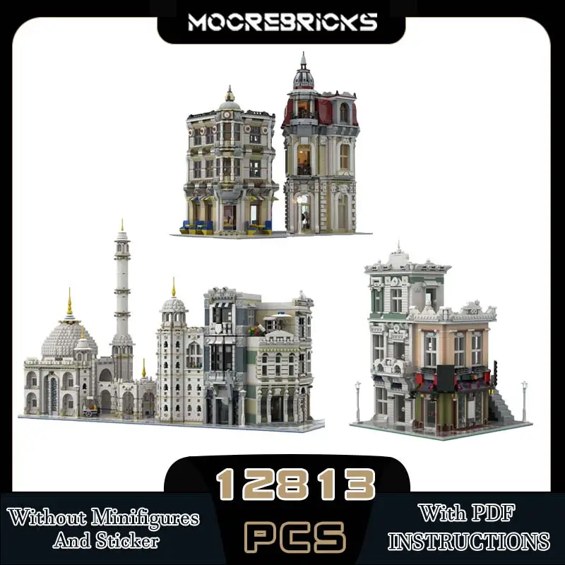 MOC Corner Alley Famous City Street View Modular Building Blocks Classic Street Corner Architecture Model Senior Brick Toys Gift
MOC Corner Alley Famous City Street View Modular Building Blocks Classic Street Corner Architecture Model Senior Brick Toys Gift