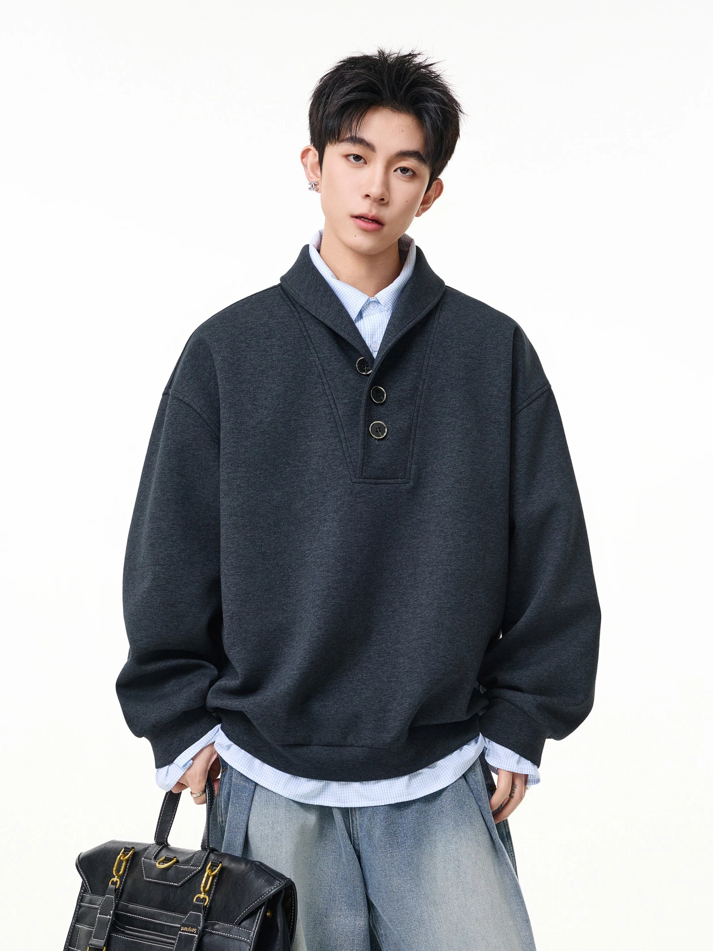 Retro Collar Sweatirt Men Women Loose Casual All Match Upper Apparel Autumn Couple Loose Matching Polyester Cotton Spa...
Retro Collar Sweatirt Men Women Loose Casual All Match Upper Apparel Autumn Couple Loose Matching Polyester Cotton Spa...