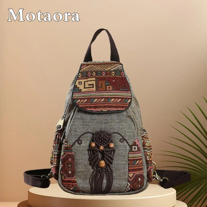 MOTAORA Handmade Women's Bohemian Backpack Vintage Canvas Mini Rucksack Ethnic Geometric Print Travel Casual Daypack Lightweight 
MOTAORA Handmade Women's Bohemian Backpack Vintage Canvas Mini Rucksack Ethnic Geometric Print Travel Casual Daypack Lightweight
