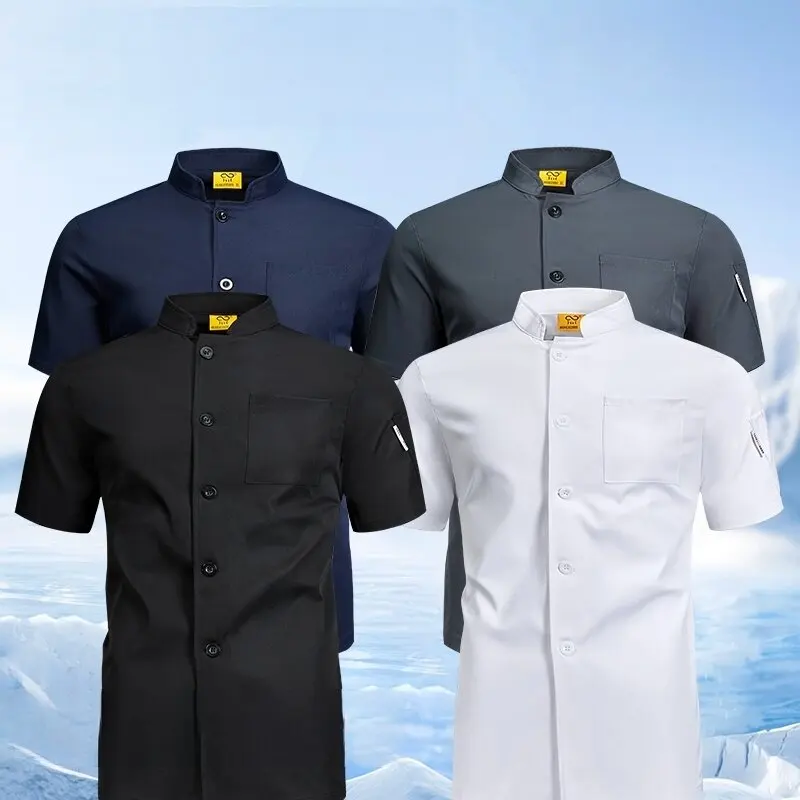 New Chef's Coat Professional Kitchen Costume Restaurant Hotel Kitchen Chef Uniform Short Sleeve Men Women Cook Jacket Shirt
New Chef's Coat Professional Kitchen Costume Restaurant Hotel Kitchen Chef Uniform Short Sleeve Men Women Cook Jacket Shirt
