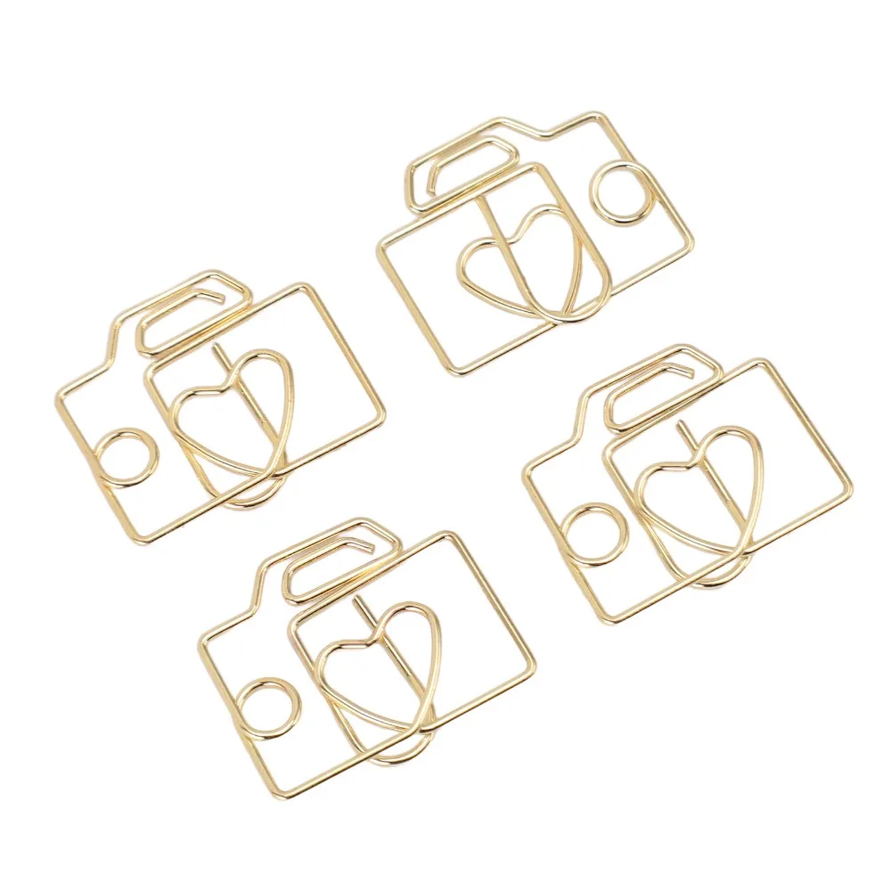 80PCS Camera Shaped Paper Clip Electroplating Metal Gold/Rose Gold Paperclip Decorative Multi-functional Metal Paper Clip
80PCS Camera Shaped Paper Clip Electroplating Metal Gold/Rose Gold Paperclip Decorative Multi-functional Metal Paper Clip