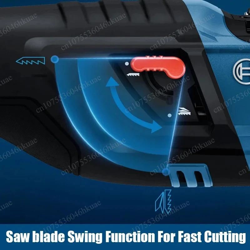 Handheld 18V Lithium Reciprocating Saw Power Cutting Tool Including Two Saw Blades
Handheld 18V Lithium Reciprocating Saw Power Cutting Tool Including Two Saw Blades