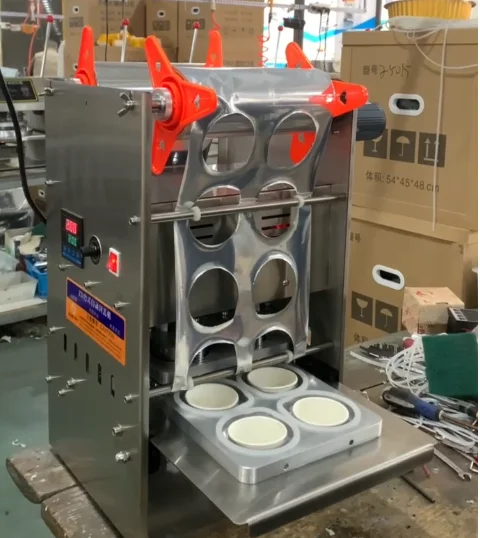 Vacuum Filling Nitrogen Small Button Automatic Sealing Machine Plastic Yogurt Cup Sealer Custom Mold Sealing Machine
Vacuum Filling Nitrogen Small Button Automatic Sealing Machine Plastic Yogurt Cup Sealer Custom Mold Sealing Machine
