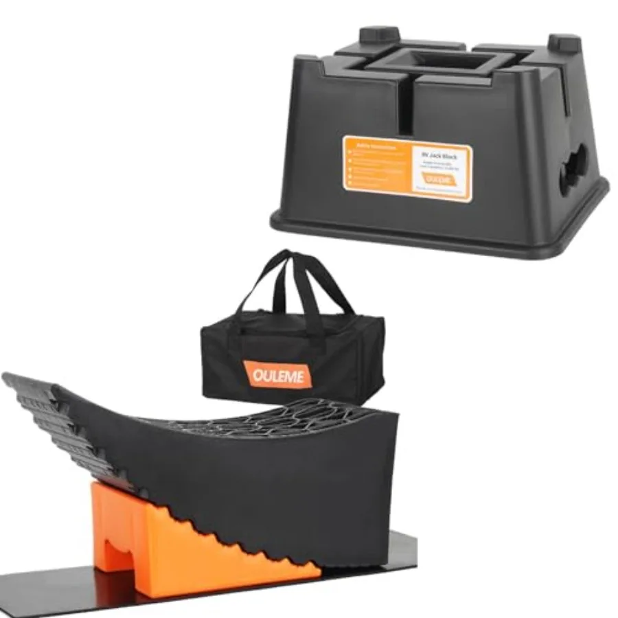 Heavy Duty Trailer Jack Block and Raised Tire Change Ramp Blocks, Curved Leveling Blocks for RV Camper Trailer Tire Lifts up to
Heavy Duty Trailer Jack Block and Raised Tire Change Ramp Blocks, Curved Leveling Blocks for RV Camper Trailer Tire Lifts up to