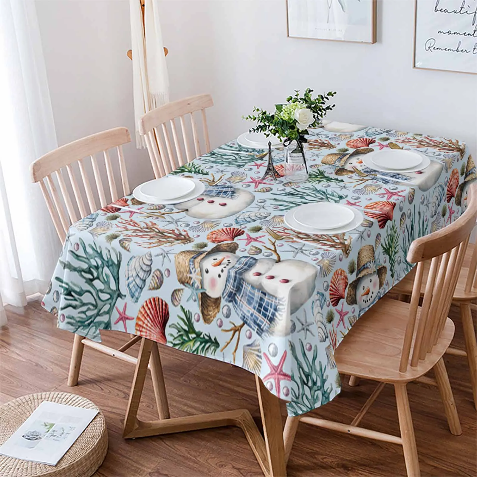 Christmas Winter Ocean Snowman Coral Tablecloths Waterproof Kitchen Coffee Table For Living Room Home Decor Dining Table
Christmas Winter Ocean Snowman Coral Tablecloths Waterproof Kitchen Coffee Table For Living Room Home Decor Dining Table