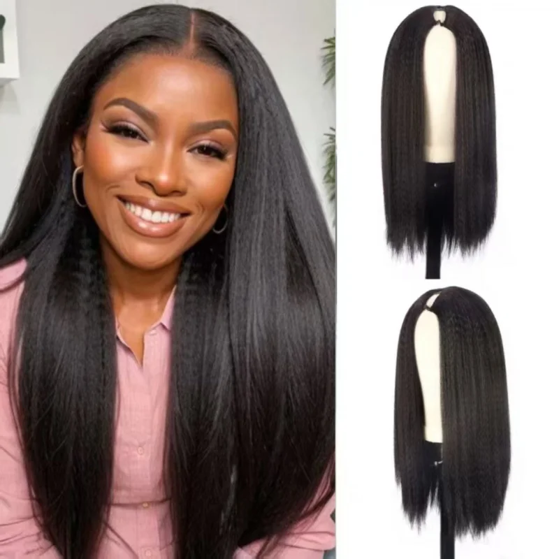 European and American women's wigs, Yake Straight synthetic , African fashion fluffy afro hairpieces
European and American women's wigs, Yake Straight synthetic , African fashion fluffy afro hairpieces