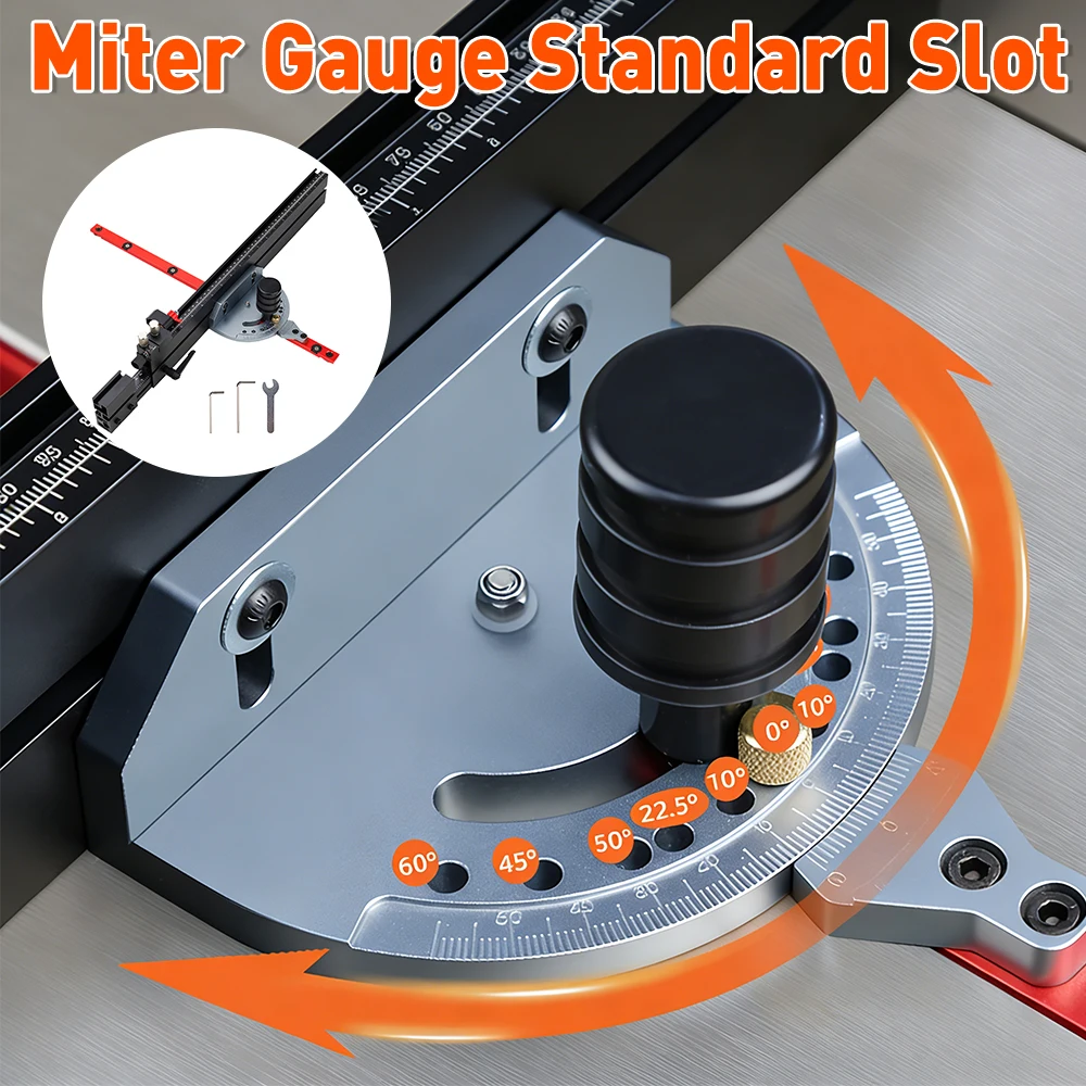 3/4 X 3/8 Inch Table Saw Miter Gauge Adjustable Precision System Telescopic Fence Push Handle for Woodworking Band Saw Tools
3/4 X 3/8 Inch Table Saw Miter Gauge Adjustable Precision System Telescopic Fence Push Handle for Woodworking Band Saw Tools 