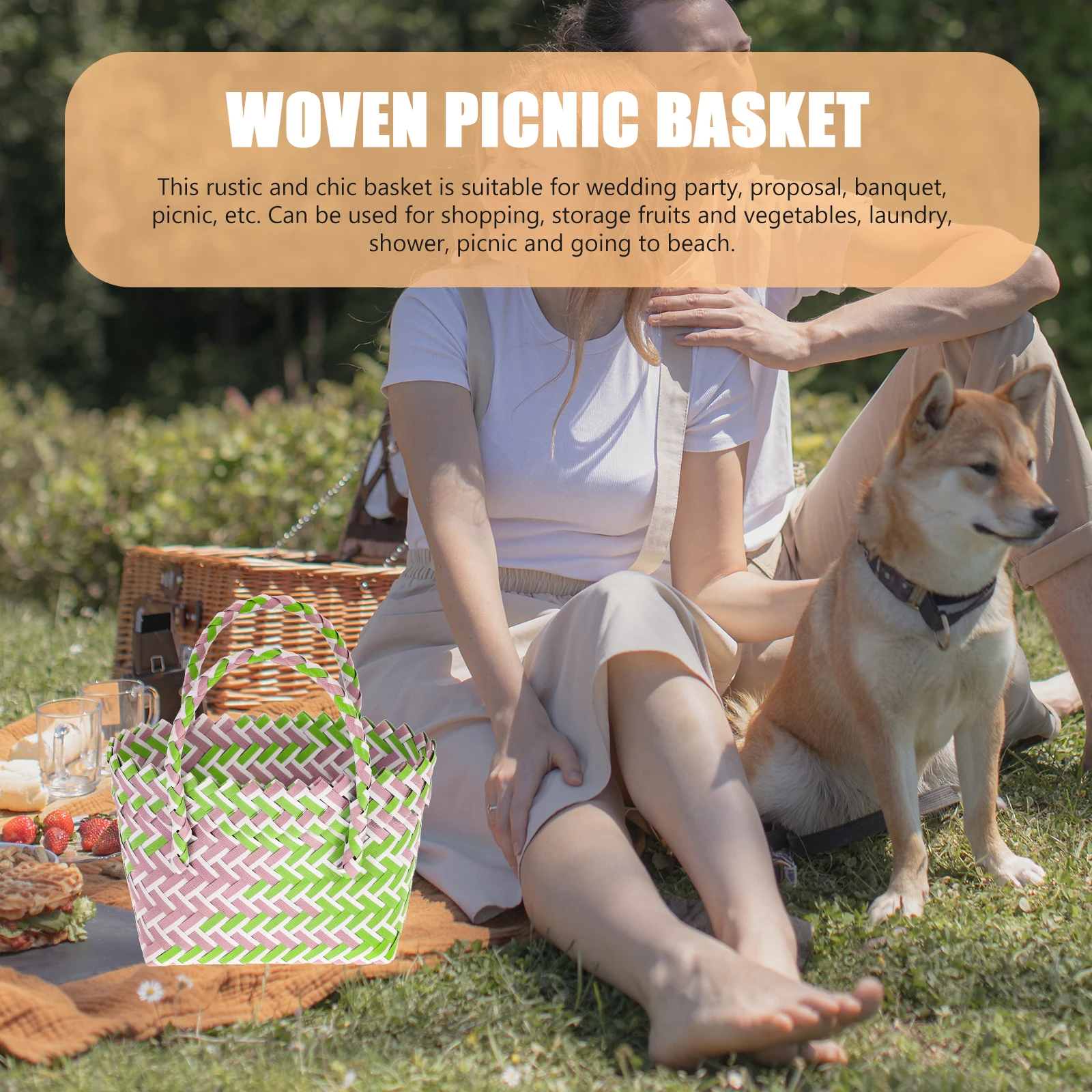 Stylish Woven Storage Baskets Lightweight Flower Vegetable Organizer Home Decor Handle Basket Beach Picnic Shopping Bag Reusable
Stylish Woven Storage Baskets Lightweight Flower Vegetable Organizer Home Decor Handle Basket Beach Picnic Shopping Bag Reusable