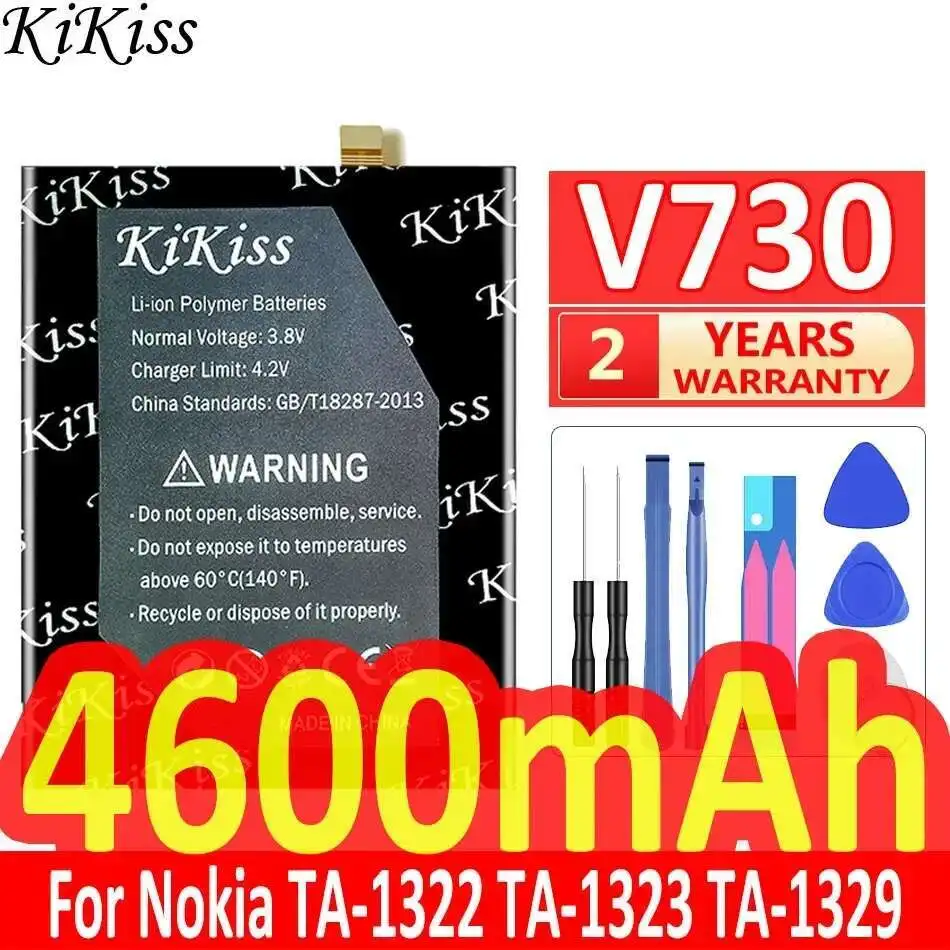 V730 High Capacity 4600Mah Safe Mobile Phone Battery For Nokia TA-1322 TA-1323 TA-1329
V730 High Capacity 4600Mah Safe Mobile Phone Battery For Nokia TA-1322 TA-1323 TA-1329