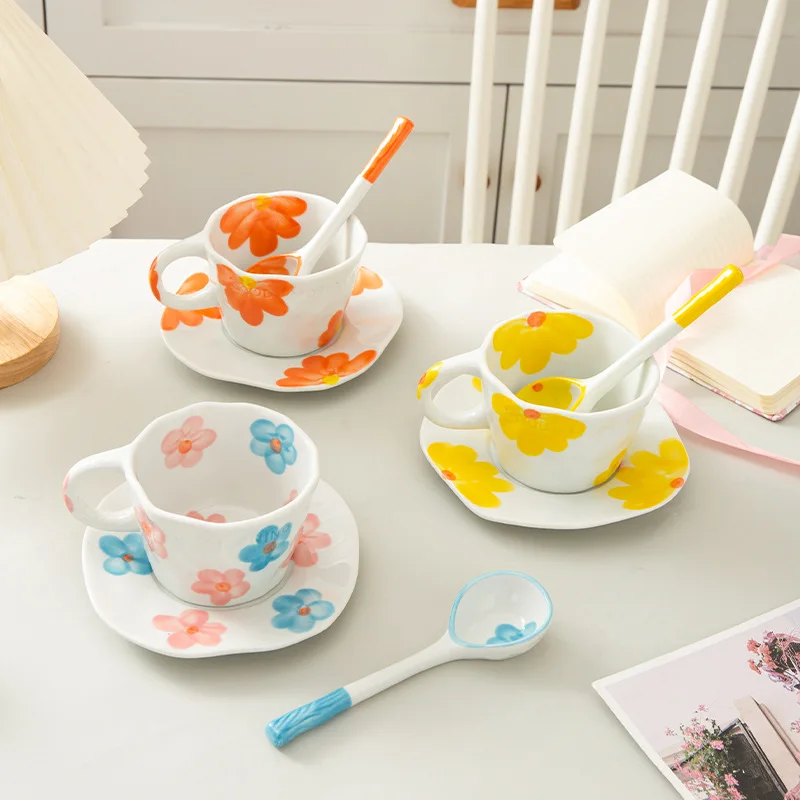 Korea Ins Coffee Cup With Saucer And Spoon Fashion Ceramic Cup Water Cup Drinking Cup Tea Cup Milk Cup Kitchen Accessories
Korea Ins Coffee Cup With Saucer And Spoon Fashion Ceramic Cup Water Cup Drinking Cup Tea Cup Milk Cup Kitchen Accessories
