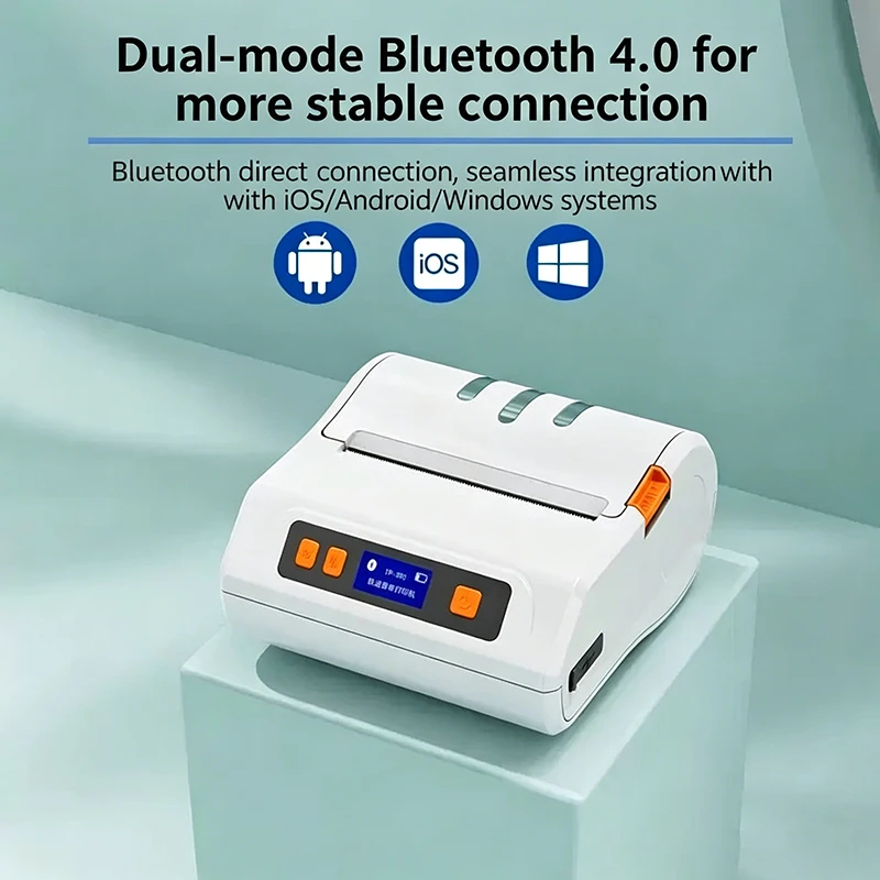 Bluetooth Thermal Printer Portable 8*10cm Adhesive Label Maker English Korean Russian Bill Device for Store Logistics Shipping
Bluetooth Thermal Printer Portable 8*10cm Adhesive Label Maker English Korean Russian Bill Device for Store Logistics Shipping