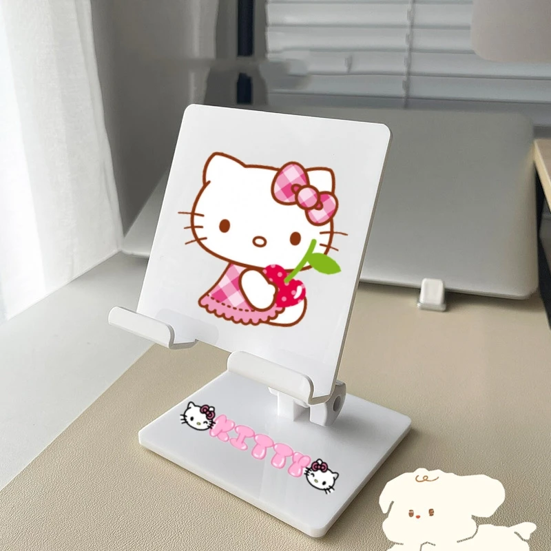 Держатель для телефона Hello Kitty аниме Kawaii Kuromi Melody акриловая настольная подставка мультяшный смартфон планшет прозрачные складные подставки
Держатель для телефона Hello Kitty аниме Kawaii Kuromi Melody акриловая настольная подставка мультяшный смартфон планшет прозрачные складные подставки