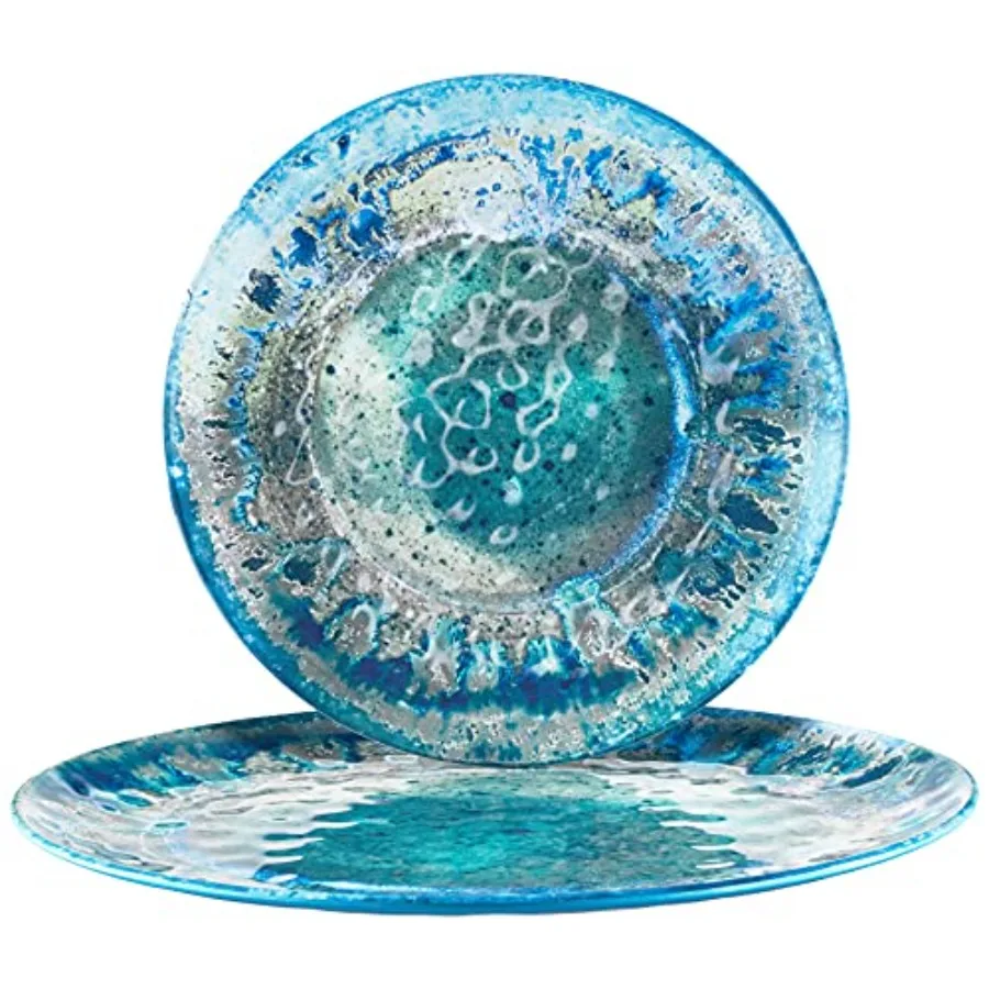 Набор из 2 меламиновых сервировочных блюдец Radiance Teal: круглое блюдо 14 дюймов и овальный поднос 18x13,5 дюймов, с реактивной глазурью, в стиле Artisan, для сервировки.
Набор из 2 меламиновых сервировочных блюдец Radiance Teal: круглое блюдо 14 дюймов и овальный поднос 18x13,5 дюймов, с реактивной глазурью, в стиле Artisan, для сервировки.